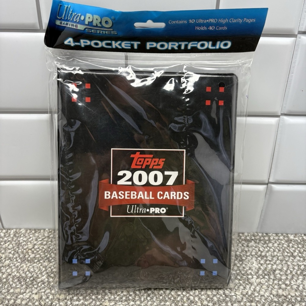 2007‎ Topps MLB Baseball Pack w/4-Pocket Portfolio New Sealed VTG Y2K